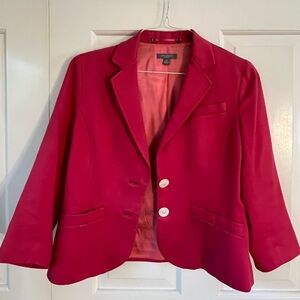 Ann Taylor Vibrant Red Jacket